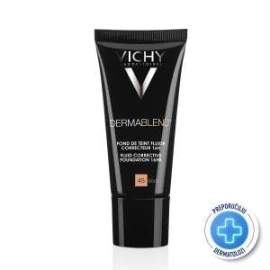 VICHY DERMABLEND Tečni puder za korekciju neujednačene boje kože SPF28, 30 ml, 45 Gold