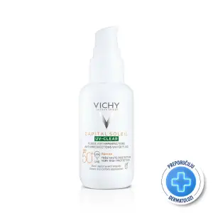 VICHY CAPITAL SOLEIL UV-CLEAR Fluid za zaštitu od sunca protiv nepravilnosti SPF50+, 40 ml (Rok:01/27)