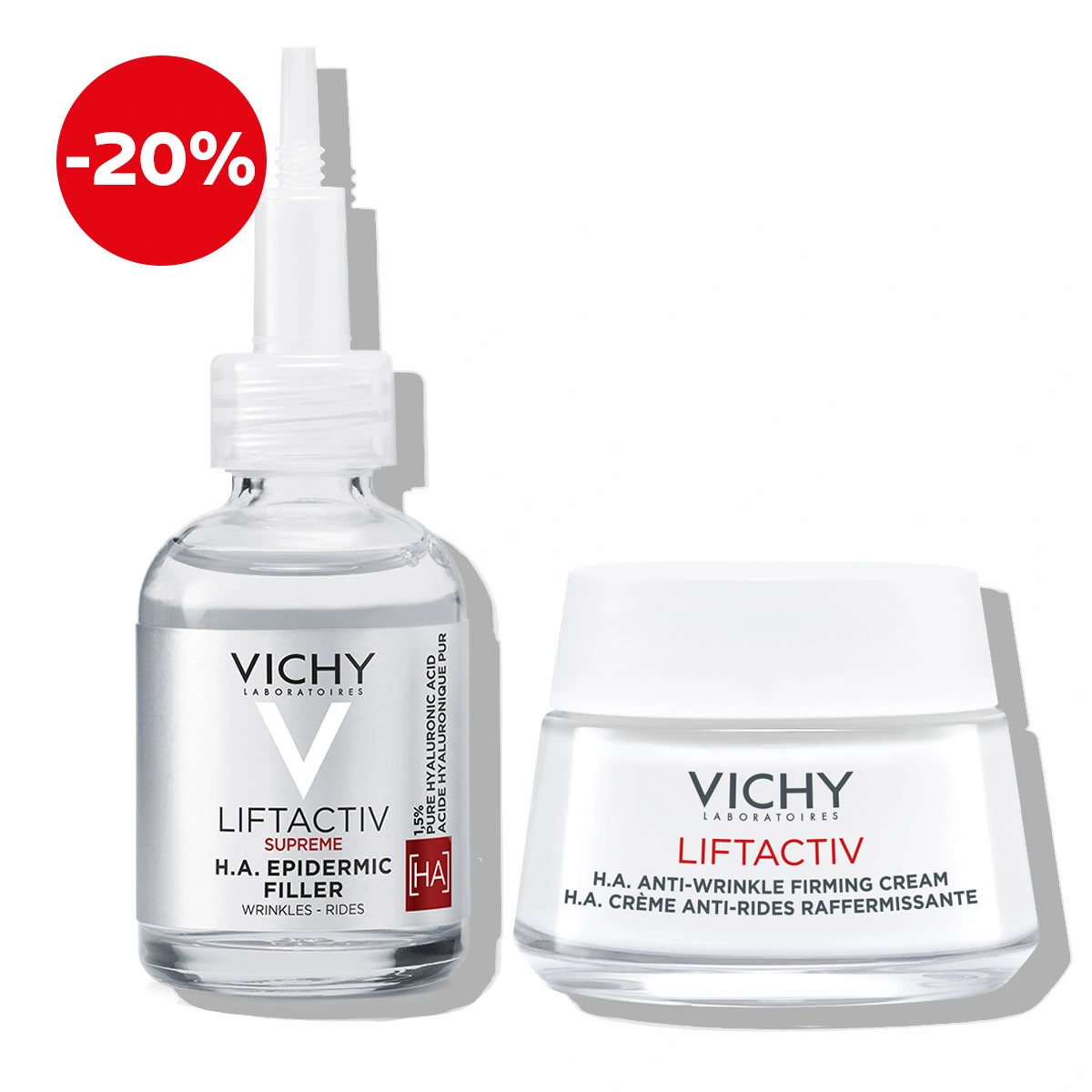 Vichy LIFTACTIV Skin plumping protocol with 1.5 pure hyaluronic acid (serum + day cream) (1)