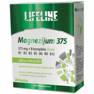 LIFELINE MAGNEZIJUM DIRECT 375 + B kompleks 20 kesica