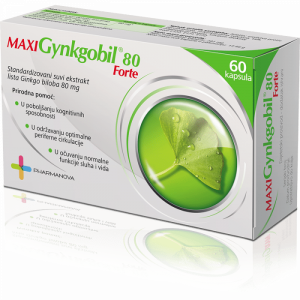 PHARMANOVA GYNKGOBIL Maxi Forte kapsule 60x80mg