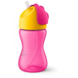 AVENT Magična čaša sa slamkom za djevojčice 12m+ 300ml