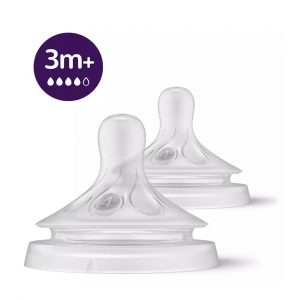 AVENT Natural Response silikonski sisač 3.0 4 kapi (3m+) 2kom