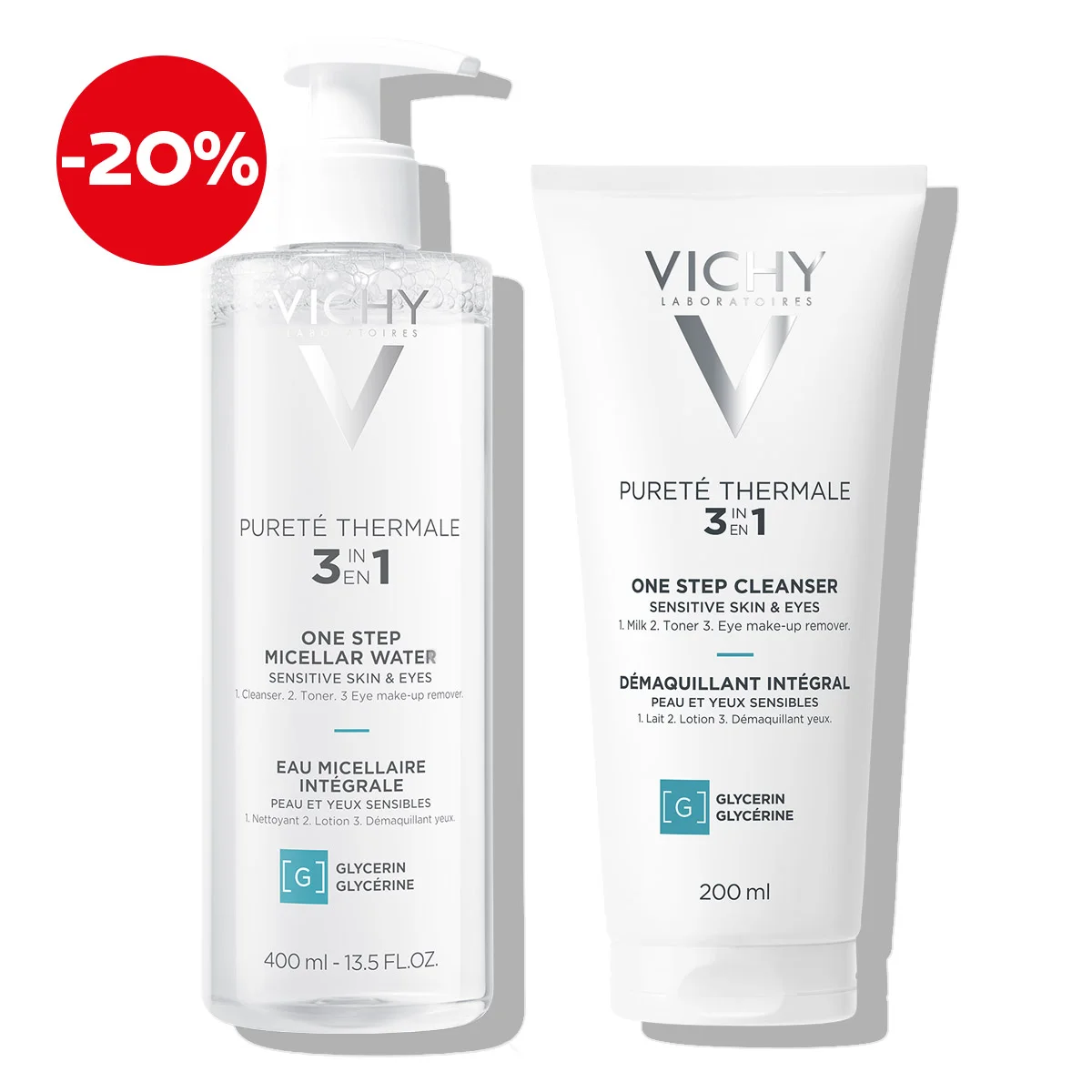 Vichy PURETE THERMALE make- up removing duo for sensitive skin (2)