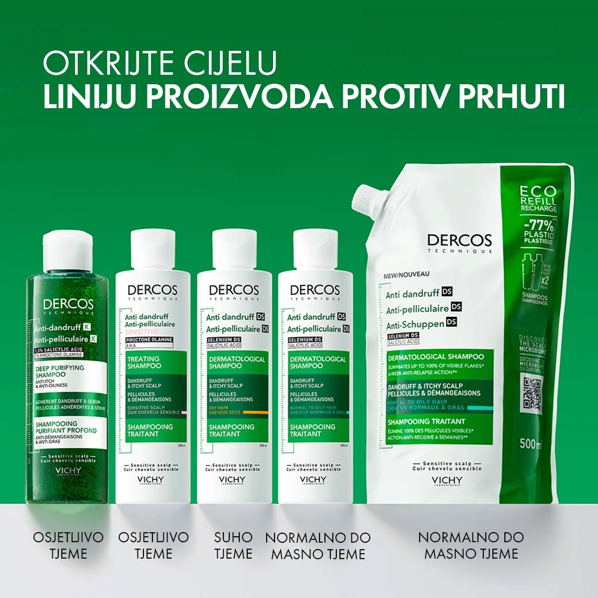 Vichy DERCOS Anti-Dandruff Shampoo + eco refill for oily scalp (6)