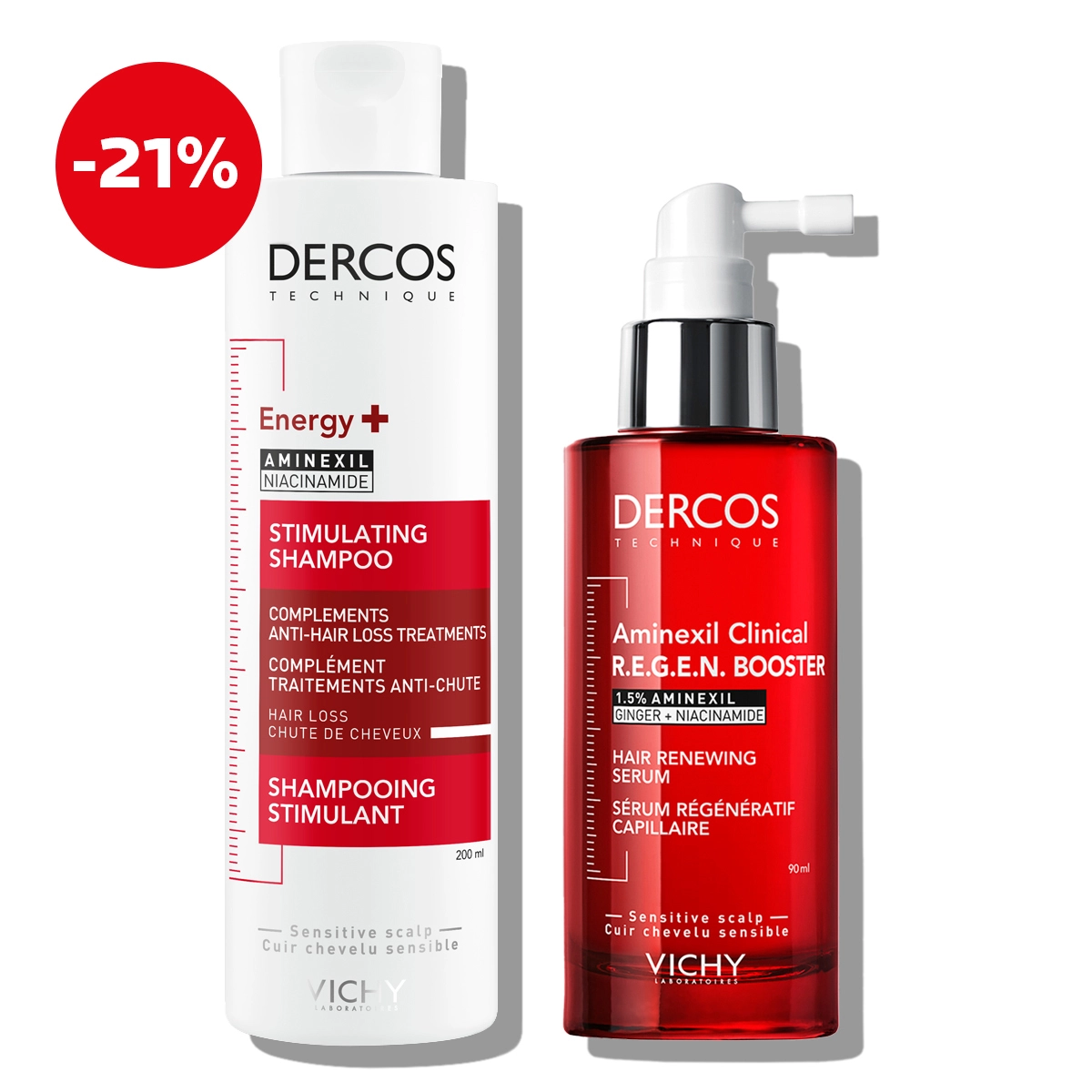 Vichy DERCOS Protocol against hair loss (shampoo and booster (1)