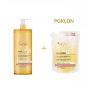 AVENE XeraCalm A.D. Relipidirajuće ulje za čišćenje 1l + refill 400ml