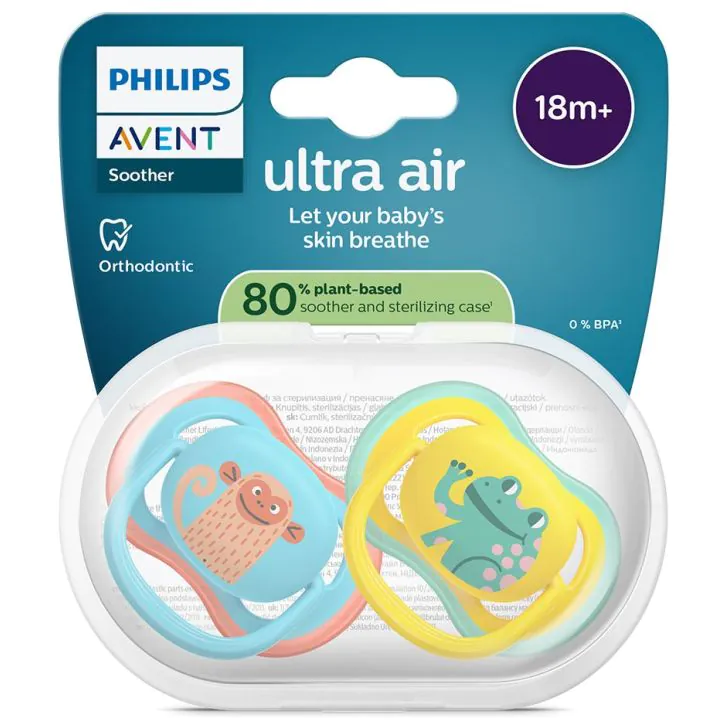 AVENT Ultra Air Duda varalica majmun/žaba 18m+ 2kom